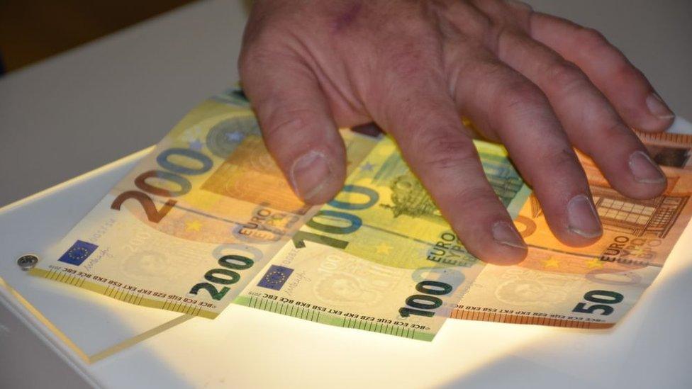 🇦🇹counterfeit €587,34 bank notes undetected money