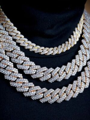 2 Row Iced Out Cuban Chain 13/14/20mm Bling