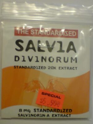 The standardized salvia divinorum 20x extract