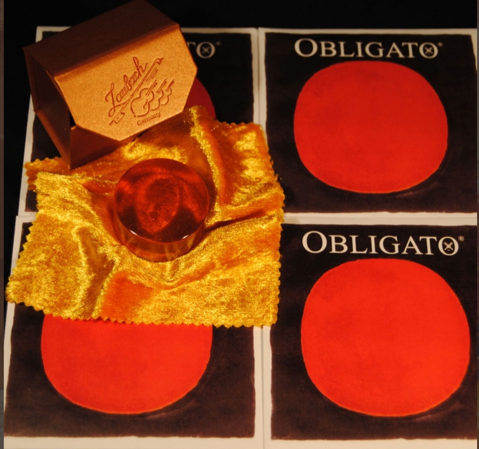 Pirastro - Evah Pirazzi Violinstrings SET + Laubach Gold Rosin for Violin