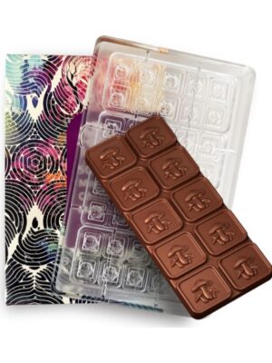 Mushroom,polycarbonate chocolate mold,50ml (65g),10 pieces bar